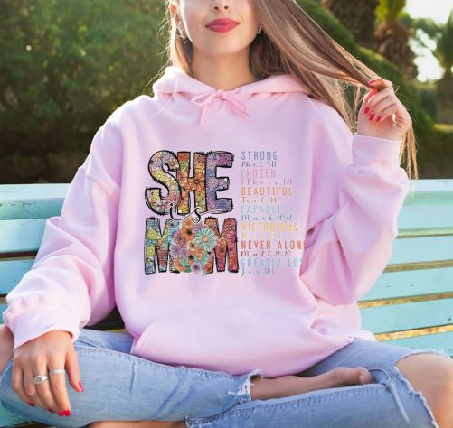 Mom Hoodie She Is Mom Gift For Mothers Day 1