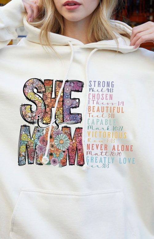 Mom Hoodie She Is Mom Gift For Mothers Day 2