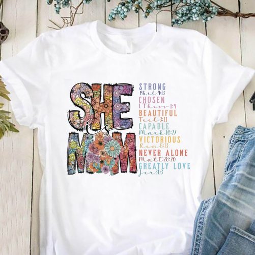 Mom T shirt She Is Mom Gift For Mothers Day 2