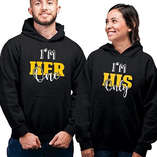 Matching Couple Hoodies IM Her One IM His Only 2
