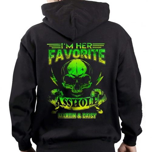 Personalized I Am Her Favorite Asshole I Am His Favorite Bitch Couples Hoodie