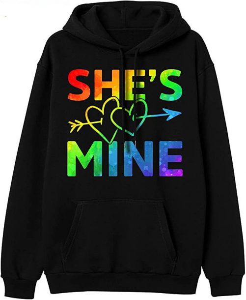 SheS Mine IM His Hoodie Lgbt Couple Hoodie 2