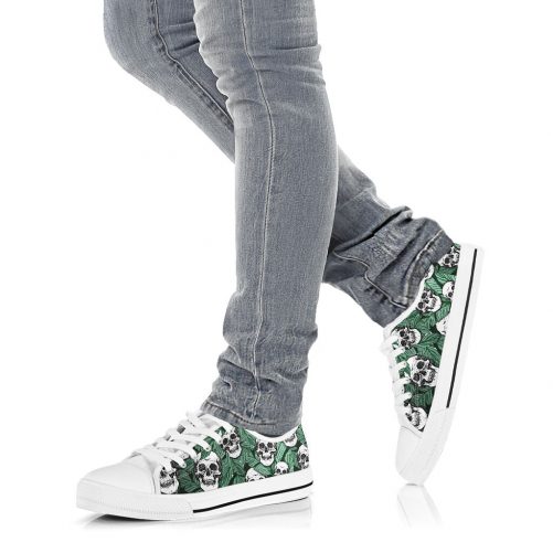 Tropical Low Top Shoes Tropical Skull