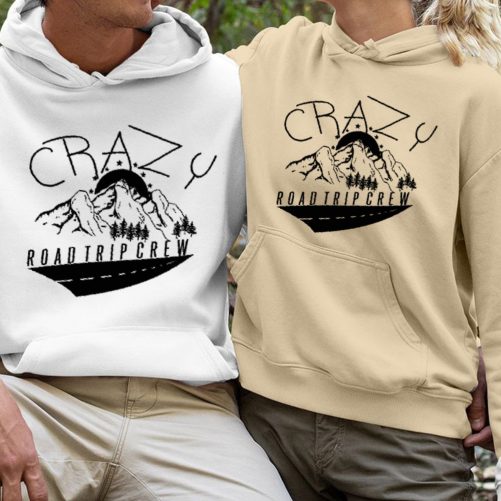 Couple Matching Hoodie Crazy Road Trip Crew