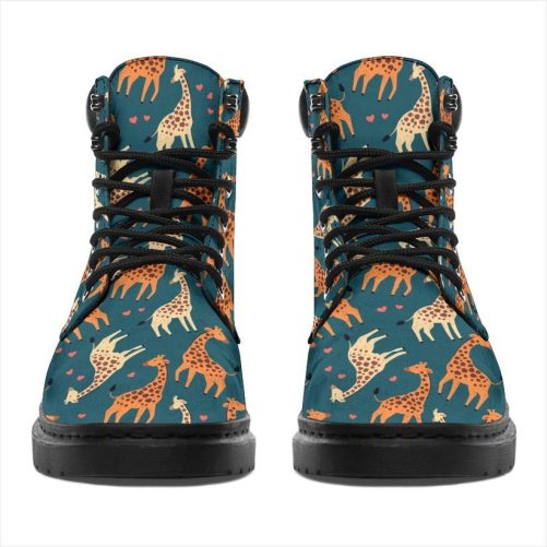 Giraffe Boots Custom Animal Shoes Funny For Giraffe Lover 1