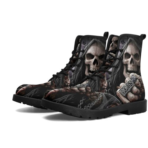 Halloween punisher skulls leather 1