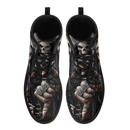 Halloween punisher skulls leather 2