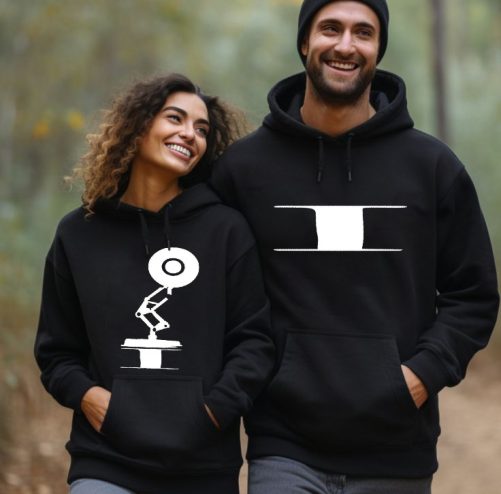 Matching Couple Hoodies Funny Pixar Inspired Naughty 1