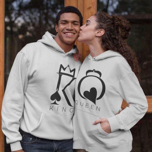 Matching Couple Hoodies King & Queen 1