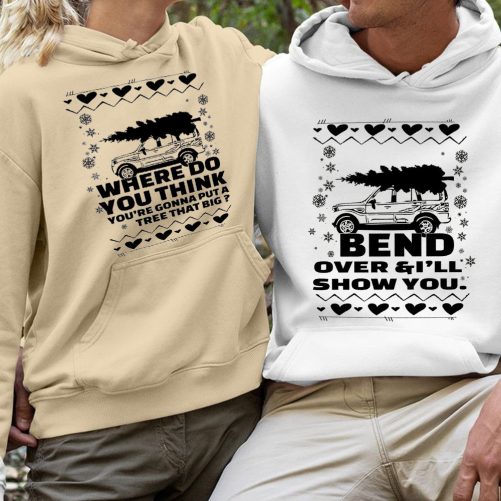 Matching Couple Hoodies Reveal Christmas Matching Set