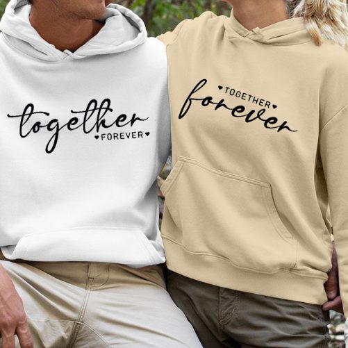 Matching Couple Hoodies Together Forever Gift For Valentine 1