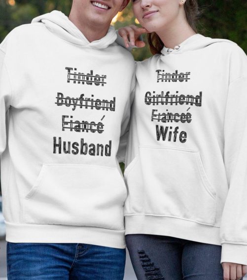 Matching Couple Hoodies Online Dating Couple 1