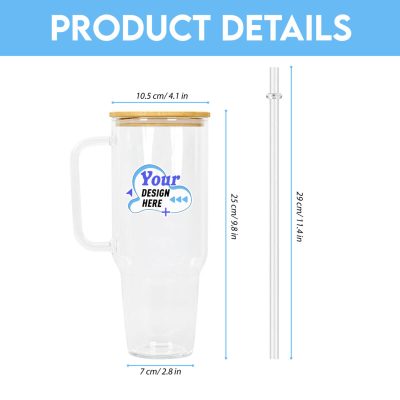 Product Detail 40oz Glass Tumbler