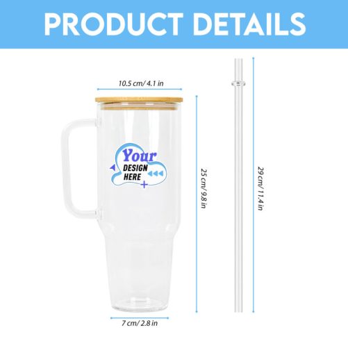 Product Detail 40oz Glass Tumbler