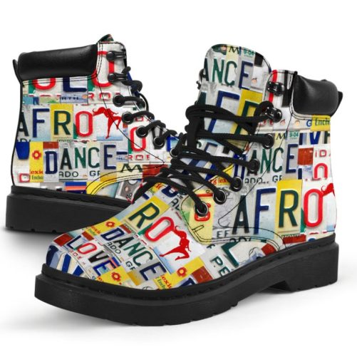 Afro Live Love License Plates