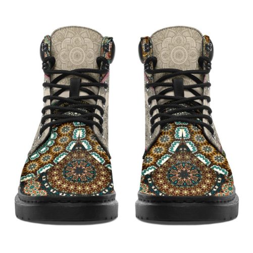 Bagpipes Vintage Mandala Asboot Vegan Boots 1