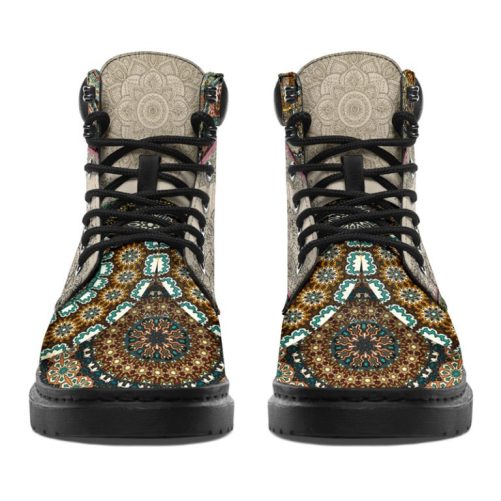 Chicken Vintage Mandala Asboot Vegan Boots 1