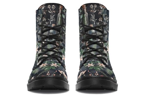 Apothecary Haven Boots   Vegan Leather Doc Style Boots with Durable Stitched on Soles 2