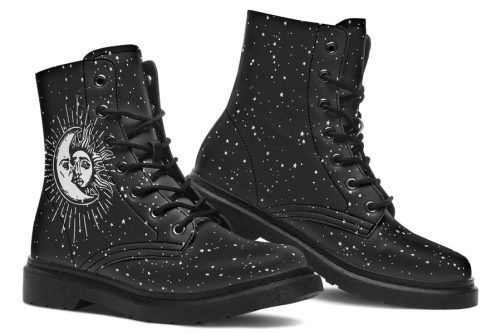 Astral Boots   Vegan Leather Doc Style Boots with Durable Stitched on Soles 1