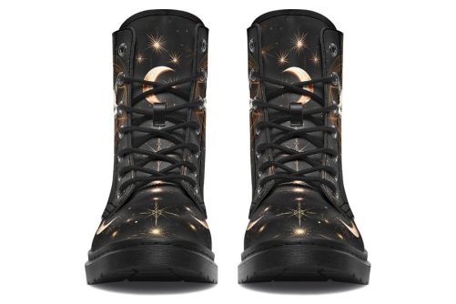 Astral Fox Boots   Vegan Leather Doc Style Boots with Durable Stitched on Soles 2
