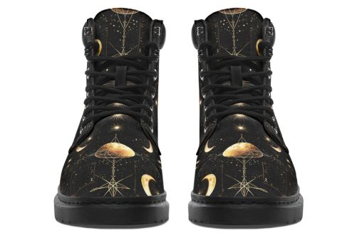 Astral Fox Classic Boots   High Quality Micro Suede Weatherproof Vegan Shoes with Stitched on Soles