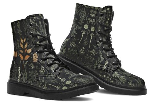 Autumn Memoir Boots   Vegan Leather Doc Style Boots with Durable Stitched on Soles 1