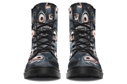 Beholder Boots   Vegan Leather Doc Style Boots with Durable Stitched on Soles 2