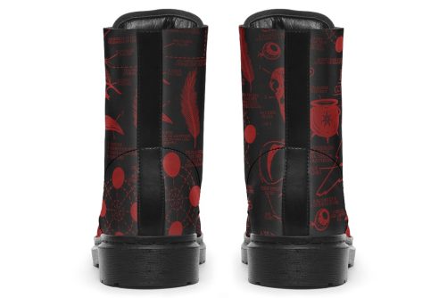 Blood Raven Study Boots   Vegan Leather Doc Style Boots with Durable Stitched on Soles 2