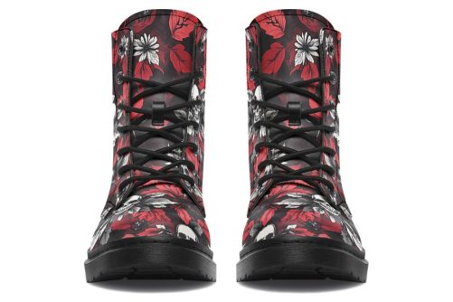 BloodLeaf Boots   Vegan Leather Doc Style Boots with Durable Stitched on Soles 2