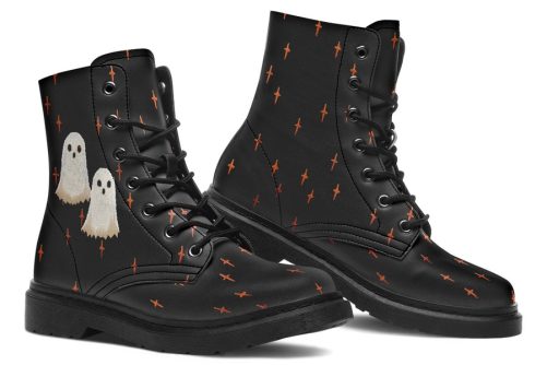 Boo Boots   Vegan Leather Doc Style Boots with Durable Stitched on Soles 1