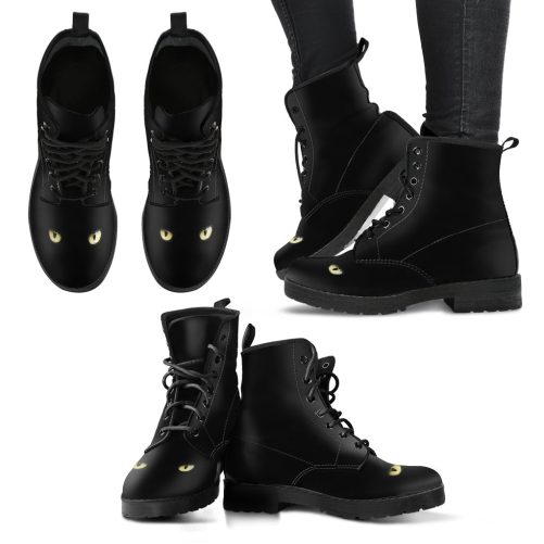 Cat Eye Women's Vegan Leather Boots 1