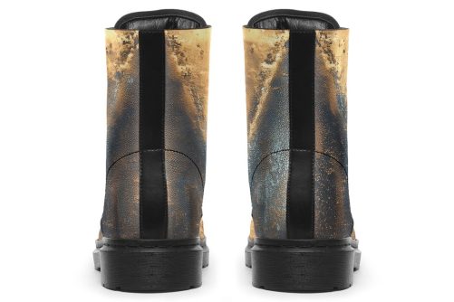 Charcoal Dune Boots   Vegan Leather Doc Style Boots with Durable Stitched on Soles 2