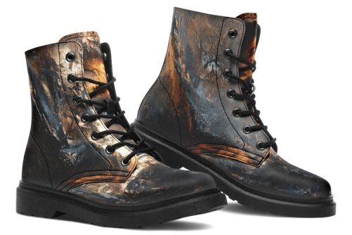 Charred Ore Boots   Vegan Leather Doc Style Boots with Durable Stitched on Soles 1