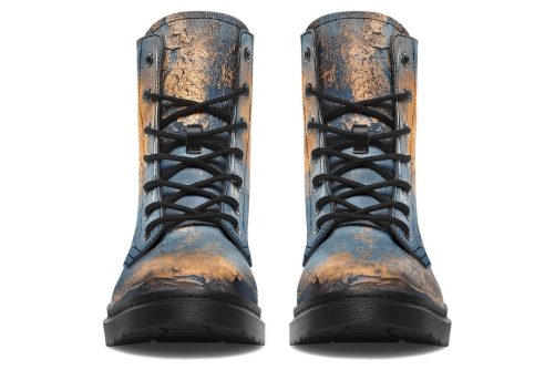 Cobalt Ore Boots   Vegan Leather Doc Style Boots with Durable Stitched on Soles 1