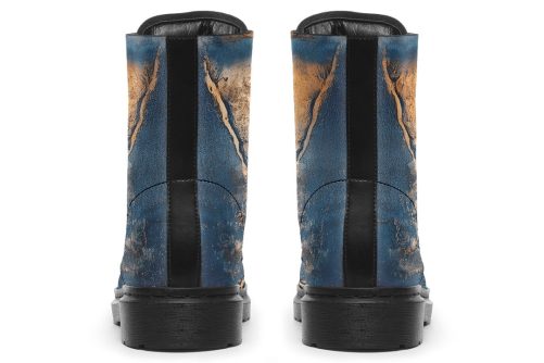 Cobalt Ore Boots   Vegan Leather Doc Style Boots with Durable Stitched on Soles 2