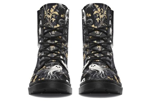 Cottage Spirits Boots   Vegan Leather Doc Style Boots with Durable Stitched on Soles 1