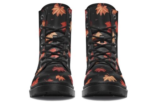 Cozy Autumn Boots   Vegan Leather Doc Style Boots with Durable Stitched on Soles 2