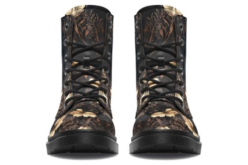 Crescent Garden Boots   Vegan Leather Doc Style Boots with Durable Stitched on Soles 2