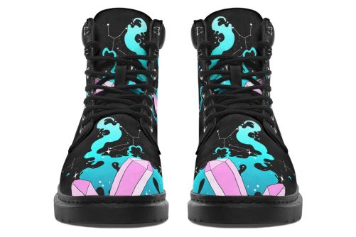 Crystal Queen Classic Boots   High Quality Micro Suede Weatherproof Vegan Shoes with Stitched on Soles