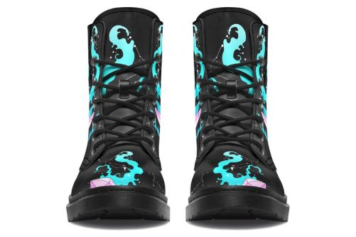 Crystal Sky Boots   Vegan Leather Doc Style Boots with Durable Stitched on Soles 2