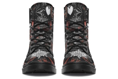 Dead of Winter Boots   Vegan Leather Doc Style Boots with Durable Stitched on Soles 1