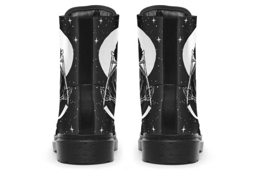 Death Tarot Boots   Vegan Leather Doc Style Boots with Durable Stitched on Soles 2