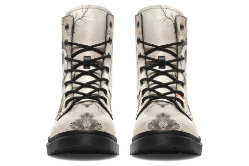 Deathmark Mandala Boots   Vegan Leather Doc Style Boots with Durable Stitched on Soles 1