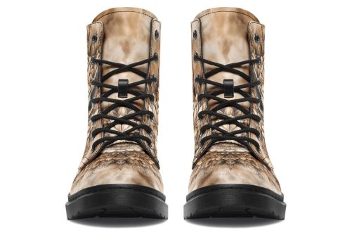 Deathwhisper Mandala Boots   Vegan Leather Doc Style Boots with Durable Stitched on Soles 1