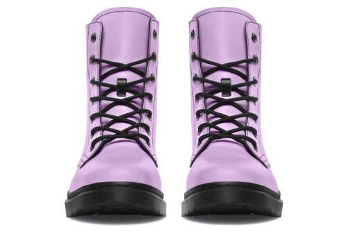 Digital Lavender Boots   Vegan Leather Doc Style Boots with Durable Stitched on Soles 2