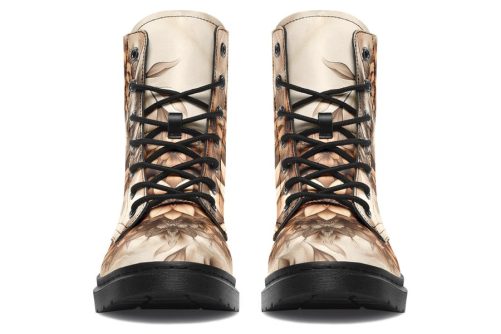 Dreadfang Mandala Boots   Vegan Leather Doc Style Boots with Durable Stitched on Soles 1