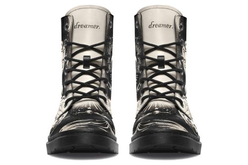 Dreamer Boots   Vegan Leather Doc Style Boots with Durable Stitched on Soles 1