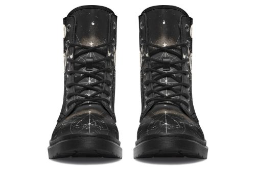 Eclipse Cat Boots   Vegan Leather Doc Style Boots with Durable Stitched on Soles 2