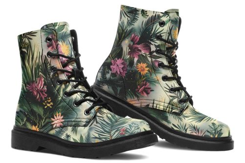 Eden Tangle Boots   Vegan Leather Doc Style Boots with Durable Stitched on Soles 1