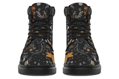 Emberblossom Classic Boots   High Quality Micro Suede Weatherproof Vegan Shoes with Stitched on Soles